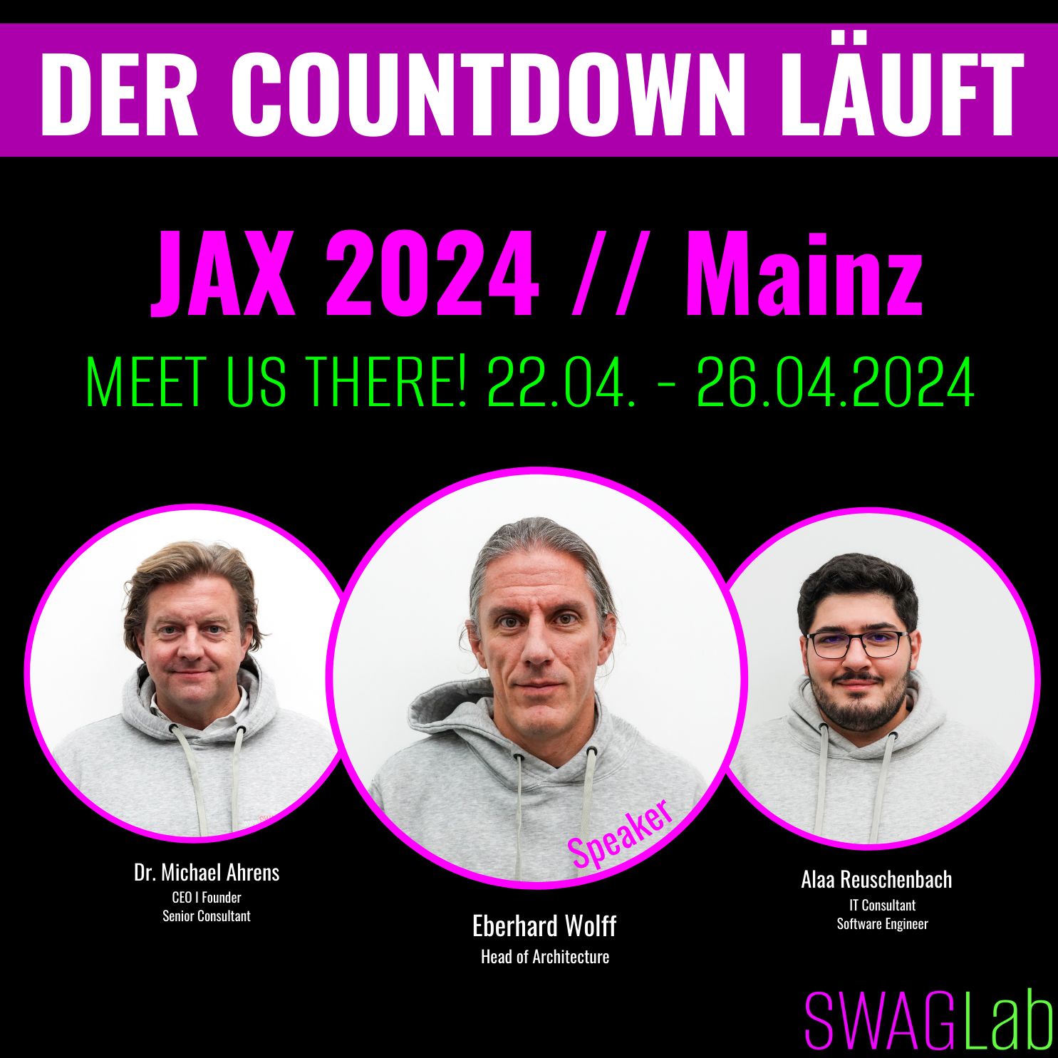 Der Countdown läuft – JAX 2024 // Mainz